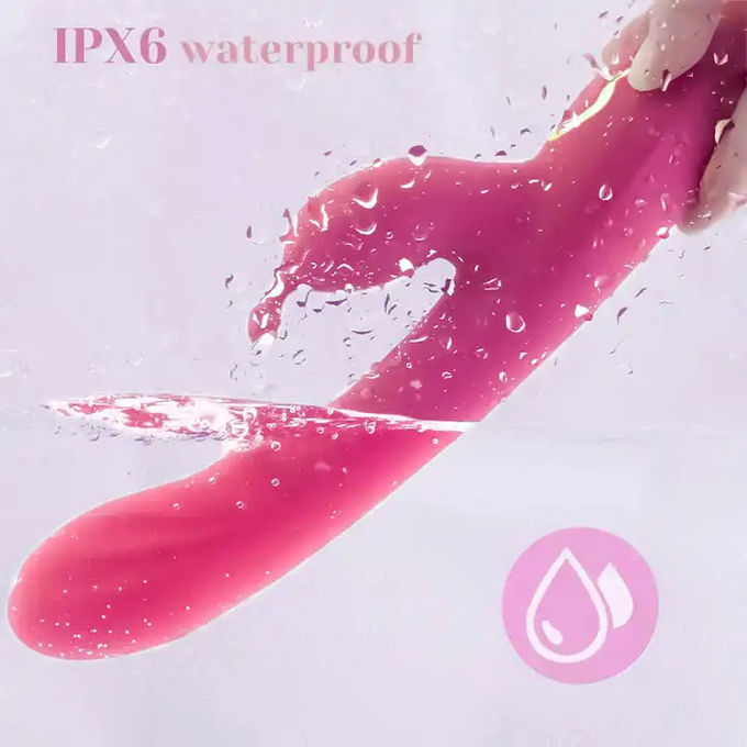 Rabbit Sucking Tongue Vibrator Nipple Clitoris AV Wand Pinpoint Stimulator