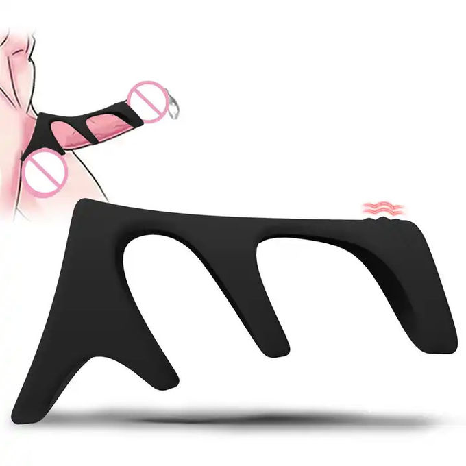 Waterproof Cock Vibrating Ring Silicone Penis Extender G Spot Locking Men Dick