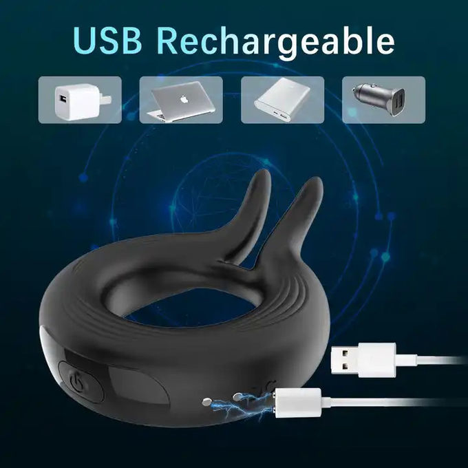 Delay Ejaculation Cock Vibrating Ring Electric Remote Control Sex Toys For Men