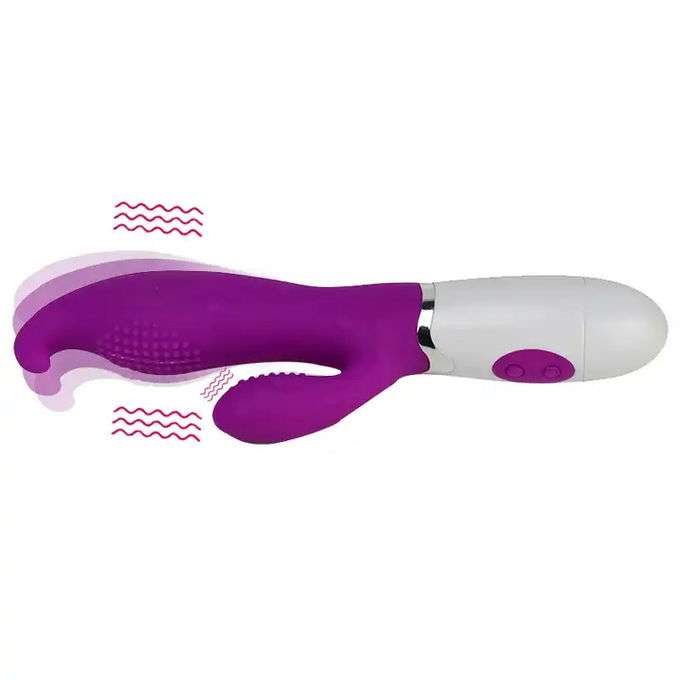 Pussy Rabbit Vibrator Sex Toy , 36 Frequency Dildo G Spot Silicone Rabbit Vibrator