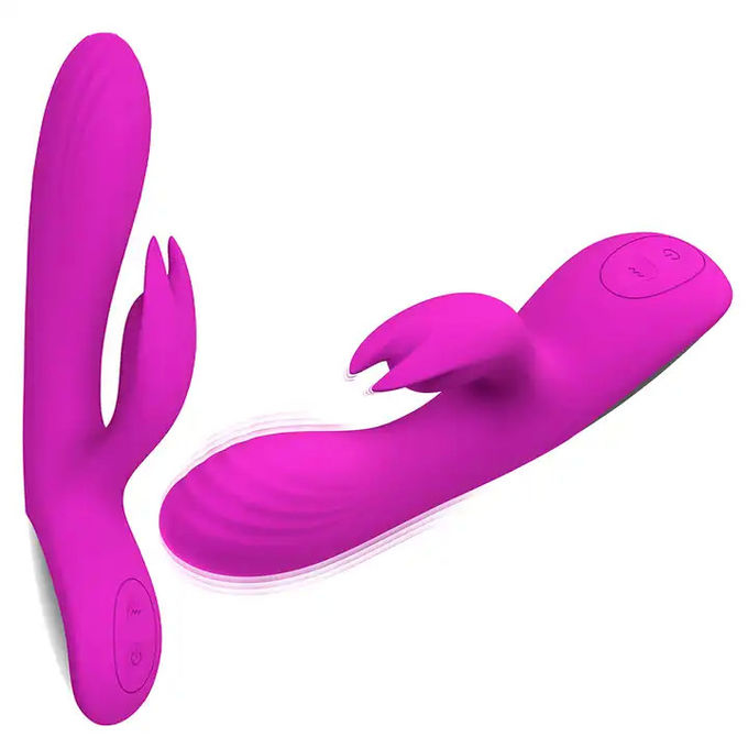Women Clitoris Dildo Rabbit Vibrator Charging Pink Lady G Spot Sex Toys