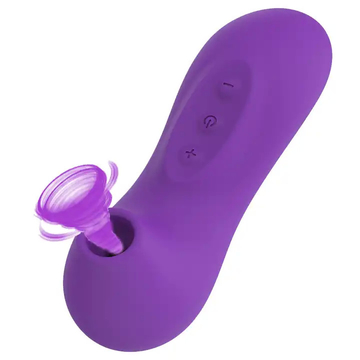 Mini Nipple Sucking Tongue Vibrator Vagina Clitoris Stimulator 10 Frequency