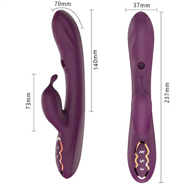 Rabbit Sucking Tongue Vibrator Nipple Clitoris AV Wand Pinpoint Stimulator