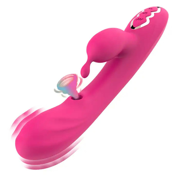 Rabbit Sucking Tongue Vibrator Nipple Clitoris AV Wand Pinpoint Stimulator