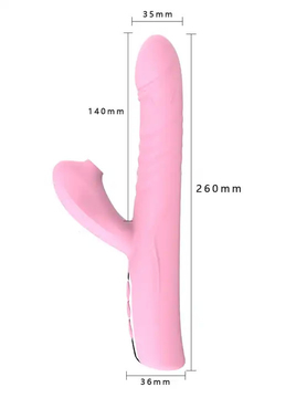 Dildo Sucking Tongue Vibrator Female Masturbation Sex Toy Vagina G Spot Stimulator