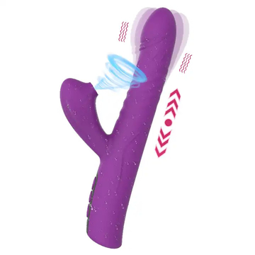 Dildo Sucking Tongue Vibrator Female Masturbation Sex Toy Vagina G Spot Stimulator