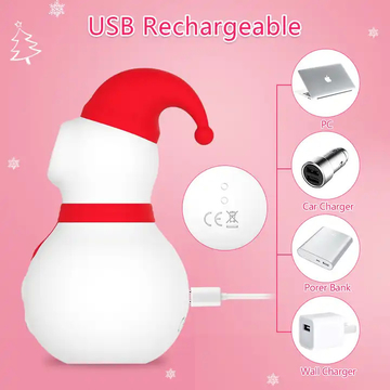 Snowman Masturbator Clit And G Spot Stimulator Female Breast Sucking Vibrator