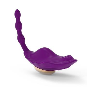 Women Wearable Vibrator Toy G Spot Anal Plug Massager 9 Mode Remote Control