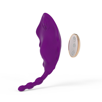 Women Wearable Vibrator Toy G Spot Anal Plug Massager 9 Mode Remote Control