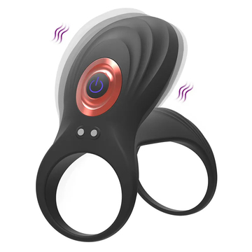Dick Enlargement Vibrating Penis Cock Ring 4.33 Inch Silicone Candom Toy