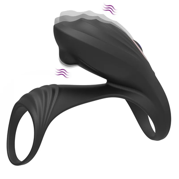 Dick Enlargement Vibrating Penis Cock Ring 4.33 Inch Silicone Candom Toy