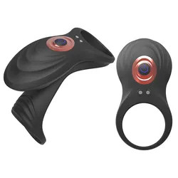 Dick Enlargement Vibrating Penis Cock Ring 4.33 Inch Silicone Candom Toy