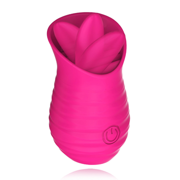 Rose Sucking Tongue Vibrator Cunnilingus Flexible 8 Speed Stimulation Toy