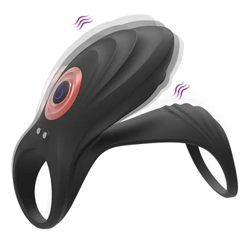 Condom Vibrating Cock Rings , Sperm Locking Dick Extender Electric Cock Ring