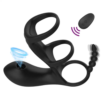 Adult Cock Vibrating Ring Remote Control Sucking Locking Sperm Prostate