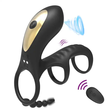 Adult Cock Vibrating Ring Remote Control Sucking Locking Sperm Prostate