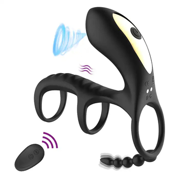 Adult Cock Vibrating Ring Remote Control Sucking Locking Sperm Prostate
