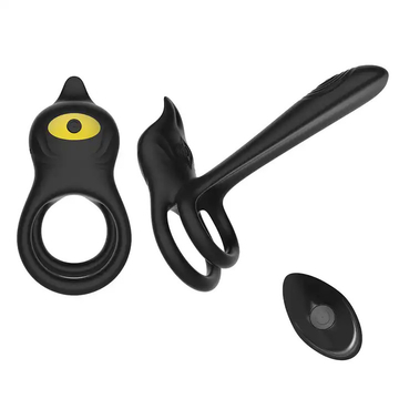 10 Frequency Penis Cock Ring , Men Sperm Locking Vibrating Condom Ring