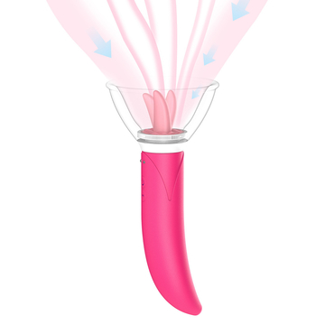 USB Charging Nipple Sucking Vibrator Breast Licking Tongue Stimulation Sex Toy