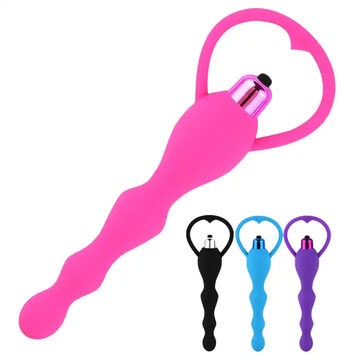 Telescoping Gay Anal Sex Toys , Silicone Beaded SM Plug Adult Anal Sex Toys