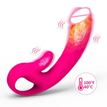 Heating Suction Clitoris Vibrator 10 Speeds Licking Tongue Sex Toy Waterproof
