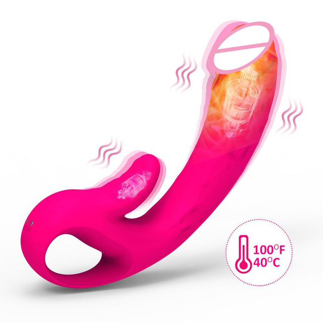 Heating Suction Clitoris Vibrator 10 Speeds Licking Tongue Sex Toy Waterproof