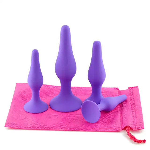 Waterproof Anal Plug Sex Toys Silicone Butt Decompression Small Channel Masturbator