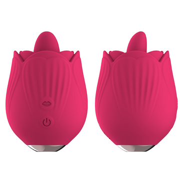 Nipple Clit Rose Toy Vibrator , Jump Egg Tongue Licking Vibrator Stimulator
