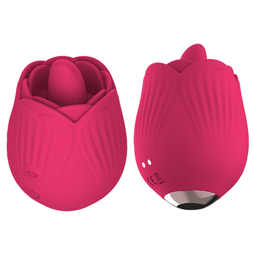 Nipple Clit Rose Toy Vibrator , Jump Egg Tongue Licking Vibrator Stimulator