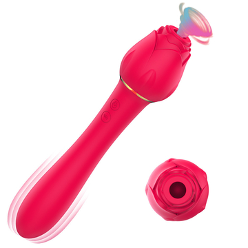 Clitoral Stimulator Rose Vibrator Toy Suction Sex Dildo For Women