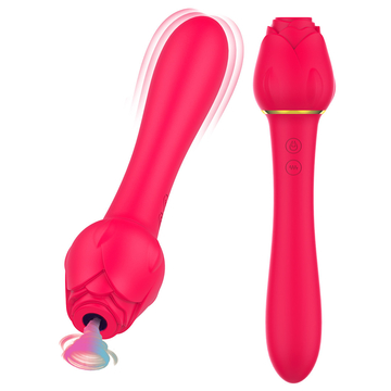 Clitoral Stimulator Rose Vibrator Toy Suction Sex Dildo For Women