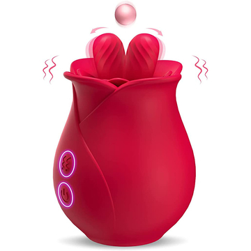 3 Speed Sex Tongue Licking Vibrator Vagina Clit Sucking Rose Toy 7 Frequency