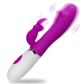 Realistic Dildo Rabbit Vibrator Silicone Battery Powered G Spot Clitoris Stimulator