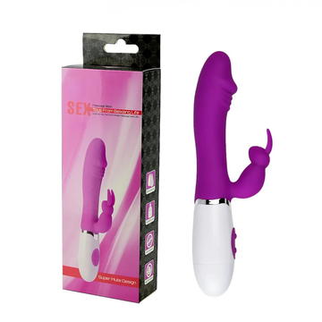 Realistic Dildo Rabbit Vibrator Silicone Battery Powered G Spot Clitoris Stimulator