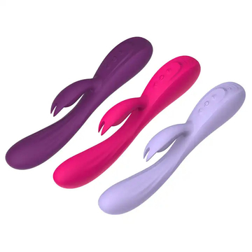 Rechargeable Dildo Rabbit Vibrator Stimulator 10 Speed G Spot Sex Toys