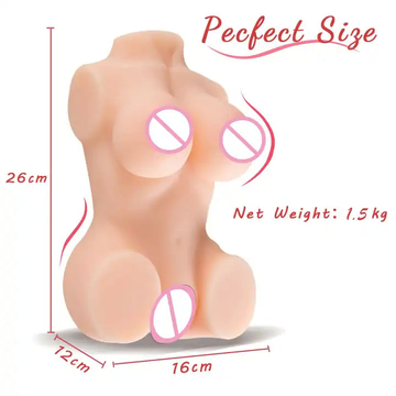 Pocket Pussy Realistic Ass Sex Toy TPE Lifelike Men Masturbation Doll