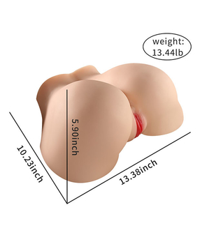 Big Realistic Ass Sex Toy , 12.59 Inch Lifelike Waterproof Pussy Ass Sex Toy