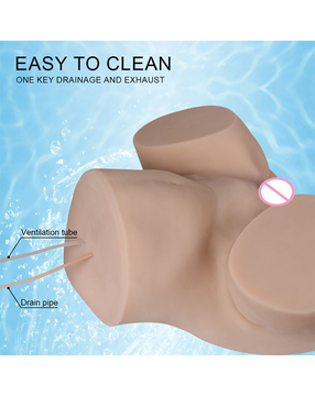 Silicone Realistic Ass Sex Toy Vibration Waterproof Rechargeable For Men
